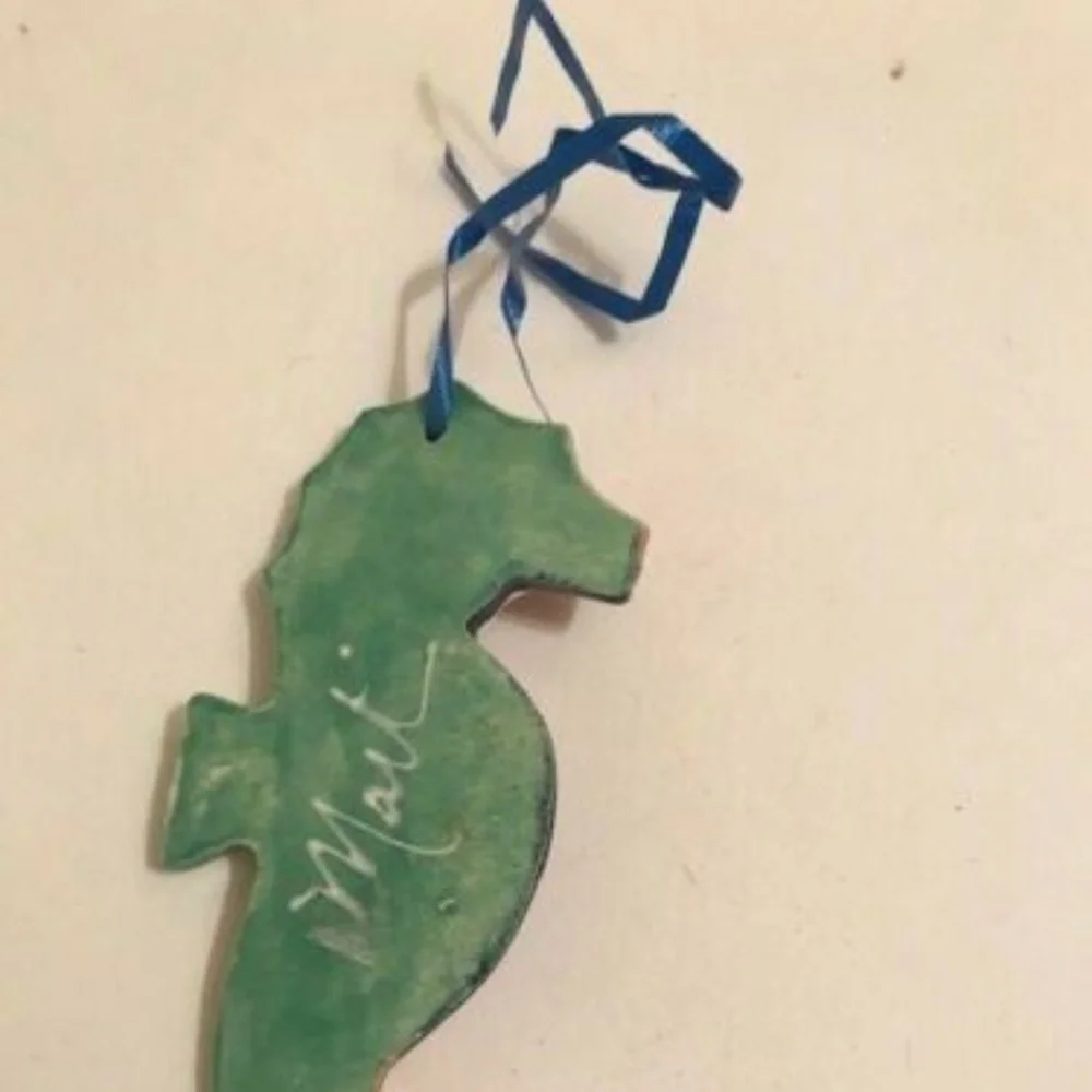 Seahorse Ornament Wall Art Handmade New Beach Sea